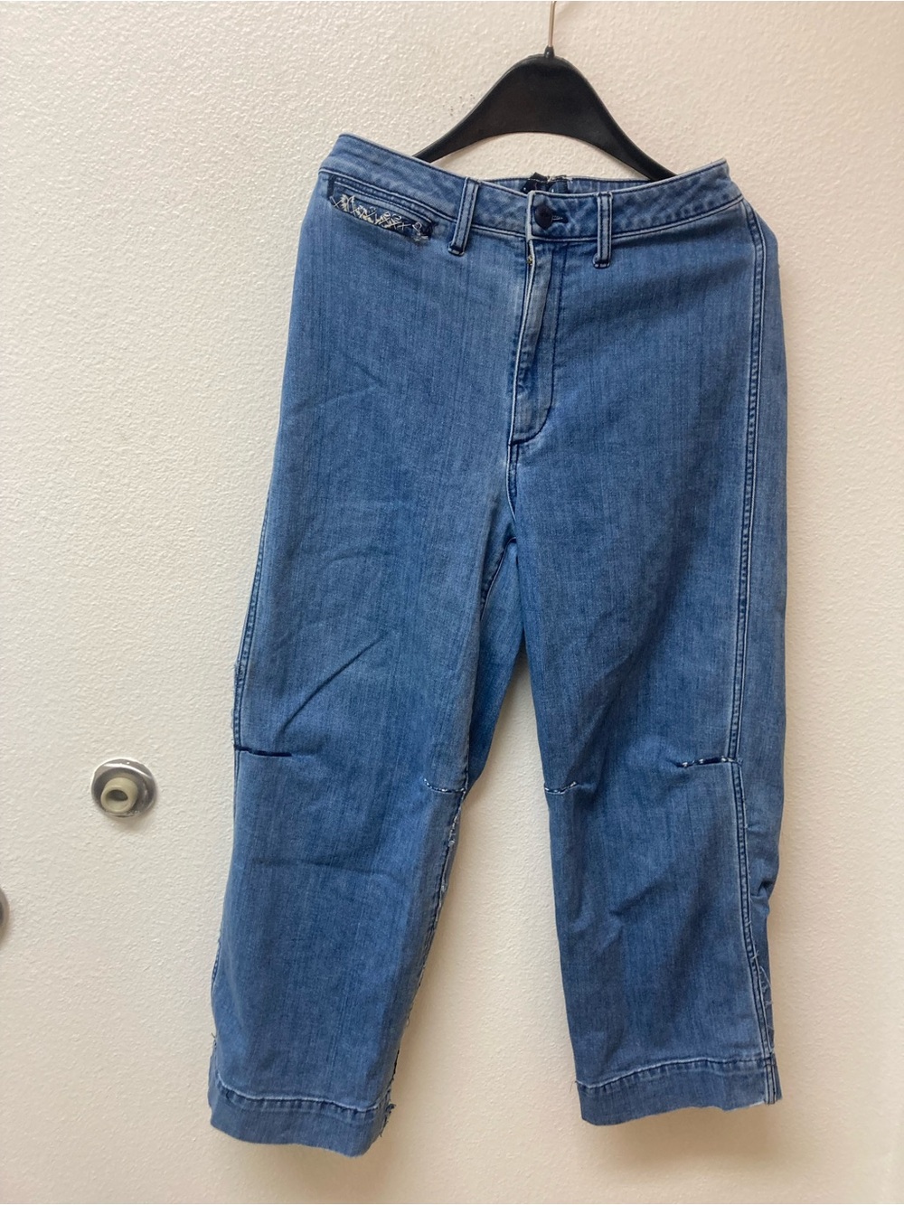 J. CREW Barrel Wide Leg Grunge Jeans (28)